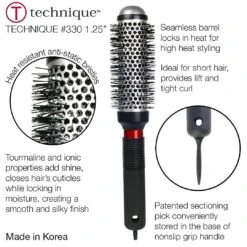 #330 - 1.25" Technique Thermal | CRICKET -salon wholesaler store 330 125 technique thermal cricket combs brushes cricket 467782