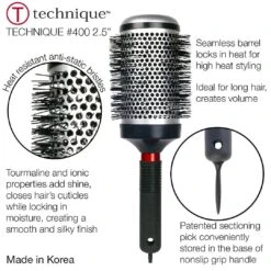 #400 - 2.5" Technique Thermal | CRICKET -salon wholesaler store 400 25 technique thermal cricket combs brushes cricket 977861