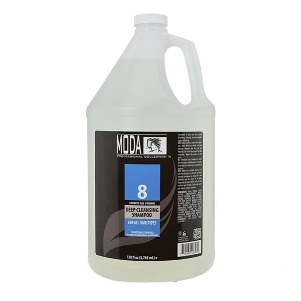 8 Deep Cleansing Shampoo For All Hair Types | 128 Fl Oz | MODA 1 8 Deep Cleansing Shampoo For All Hair Types | 128 Fl Oz | MODA