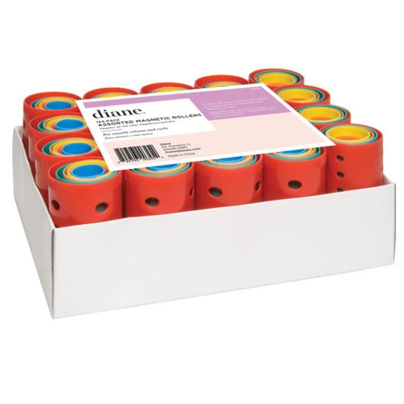 Assorted Magnetic Rollers | 144 Pack | D2701 | DIANE 1 Assorted Magnetic Rollers | 144 Pack | D2701 | DIANE