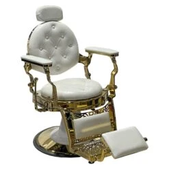 B195G - Shiny White | Barber Chair