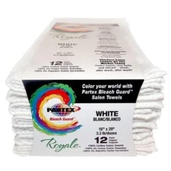 BLEACH GUARD REGAL TOWELS | 12-PACK -salon wholesaler store bleach guard regal towels 12 pack partex shsalons 409829