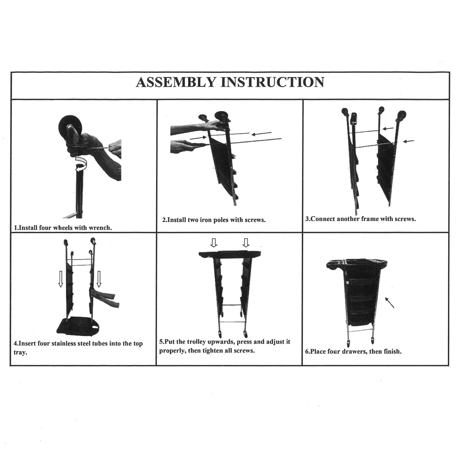 DK-38019 | Trolley | 5 Layer Hairdressing Trolley 10 DK-38019 | Trolley | 5 Layer Hairdressing Trolley - Image 10