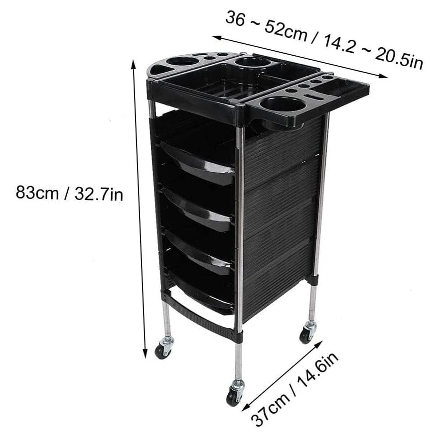 DK-38019 | Trolley | 5 Layer Hairdressing Trolley 3 DK-38019 | Trolley | 5 Layer Hairdressing Trolley - Image 3
