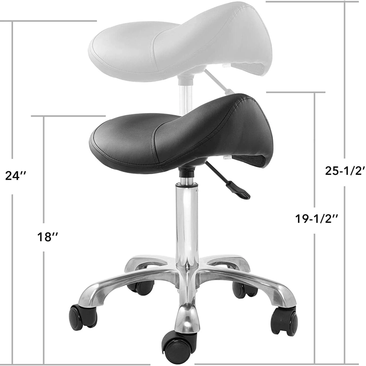 DK-98020 | Ergonomic Saddle Stool | Adjustable Hydraulic Seat 4 DK-98020 | Ergonomic Saddle Stool | Adjustable Hydraulic Seat - Image 4