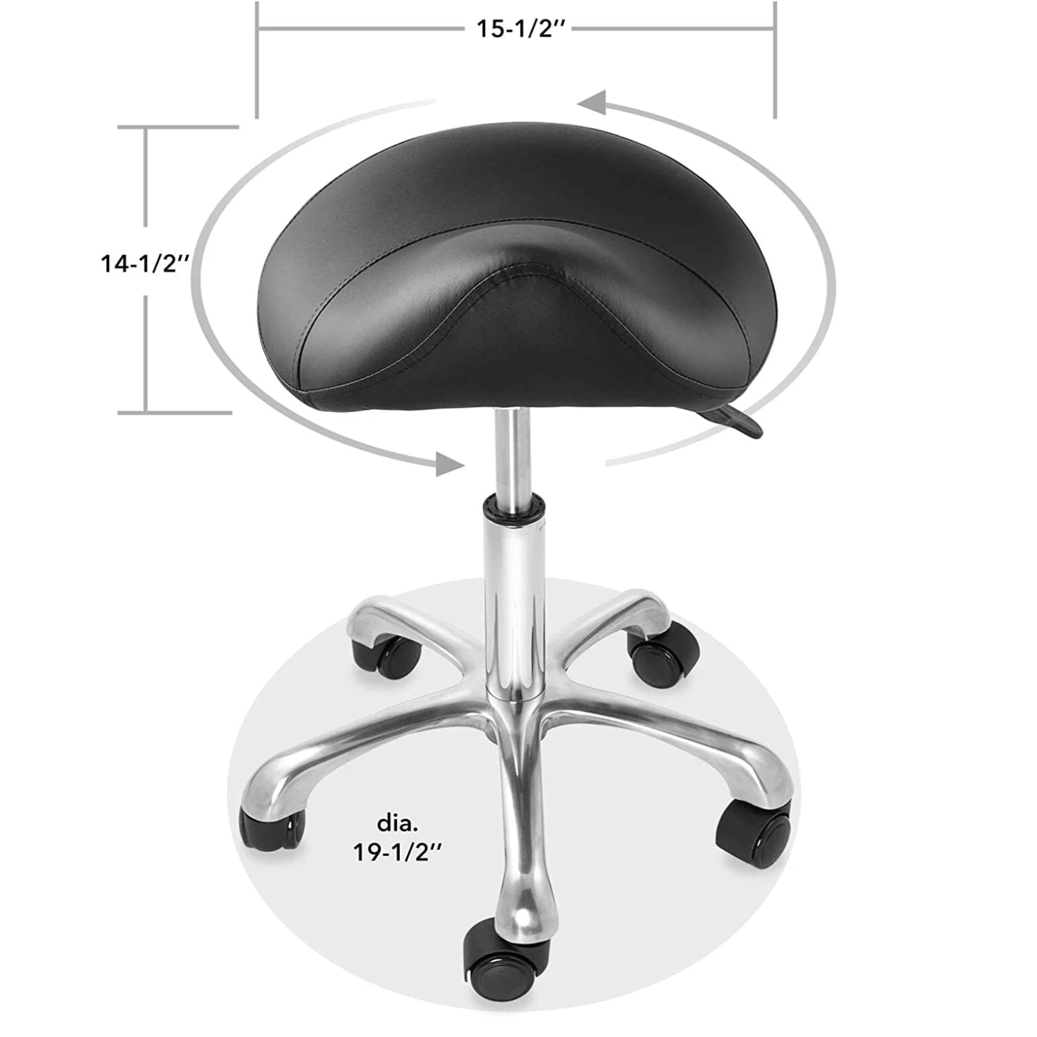 DK-98020 | Ergonomic Saddle Stool | Adjustable Hydraulic Seat 5 DK-98020 | Ergonomic Saddle Stool | Adjustable Hydraulic Seat - Image 5