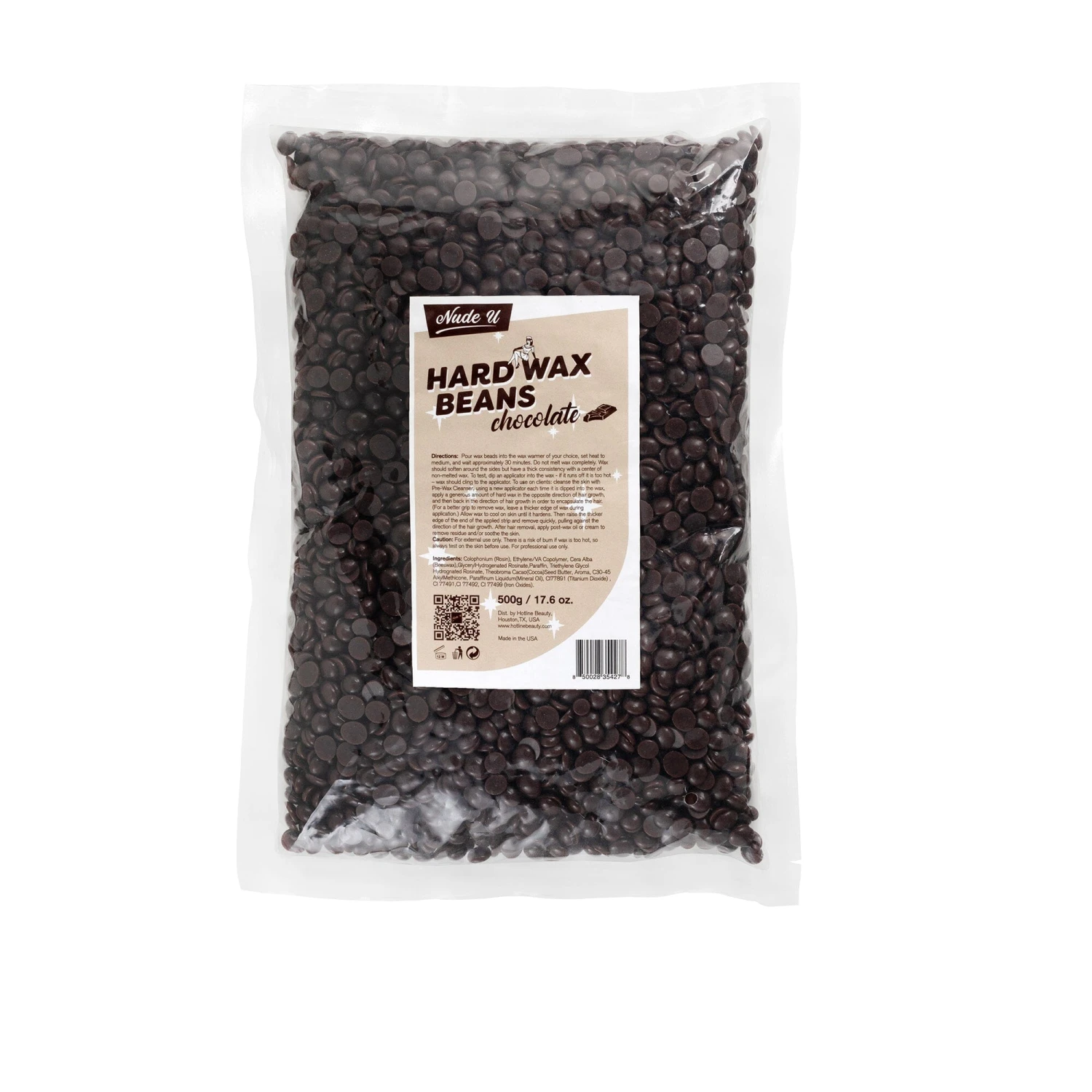 Chocolate | Hard Wax Beans | NUDE U 1 Chocolate | Hard Wax Beans | NUDE U