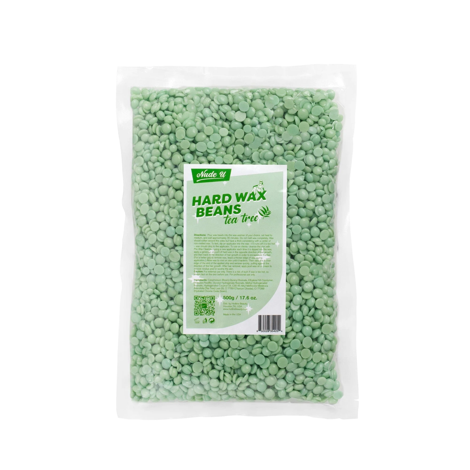 Tea Tree | Hard Wax Beans | NUDE U 1 Tea Tree | Hard Wax Beans | NUDE U