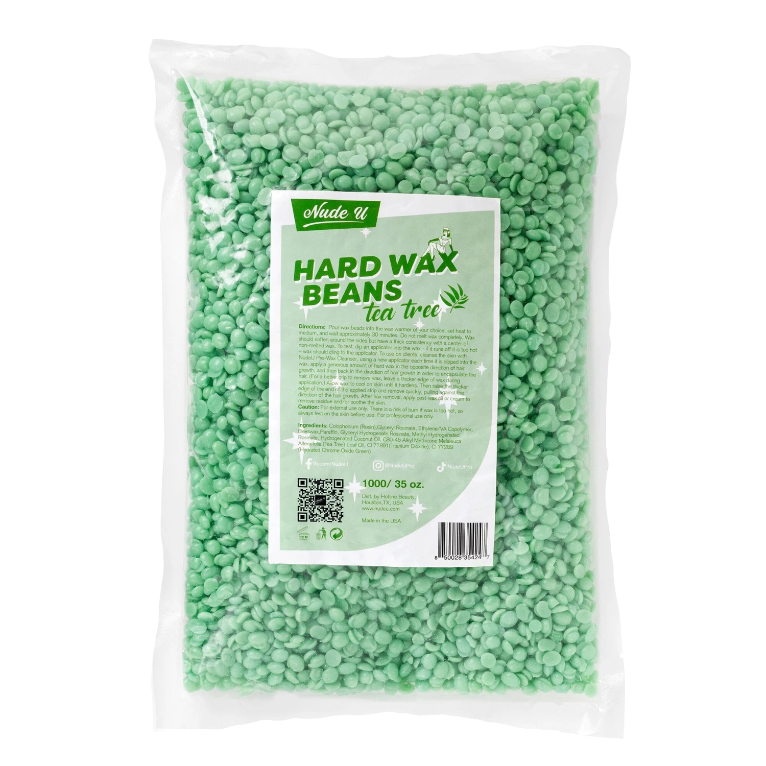 Tea Tree | Hard Wax Beans | NUDE U 2 Tea Tree | Hard Wax Beans | NUDE U - Image 2