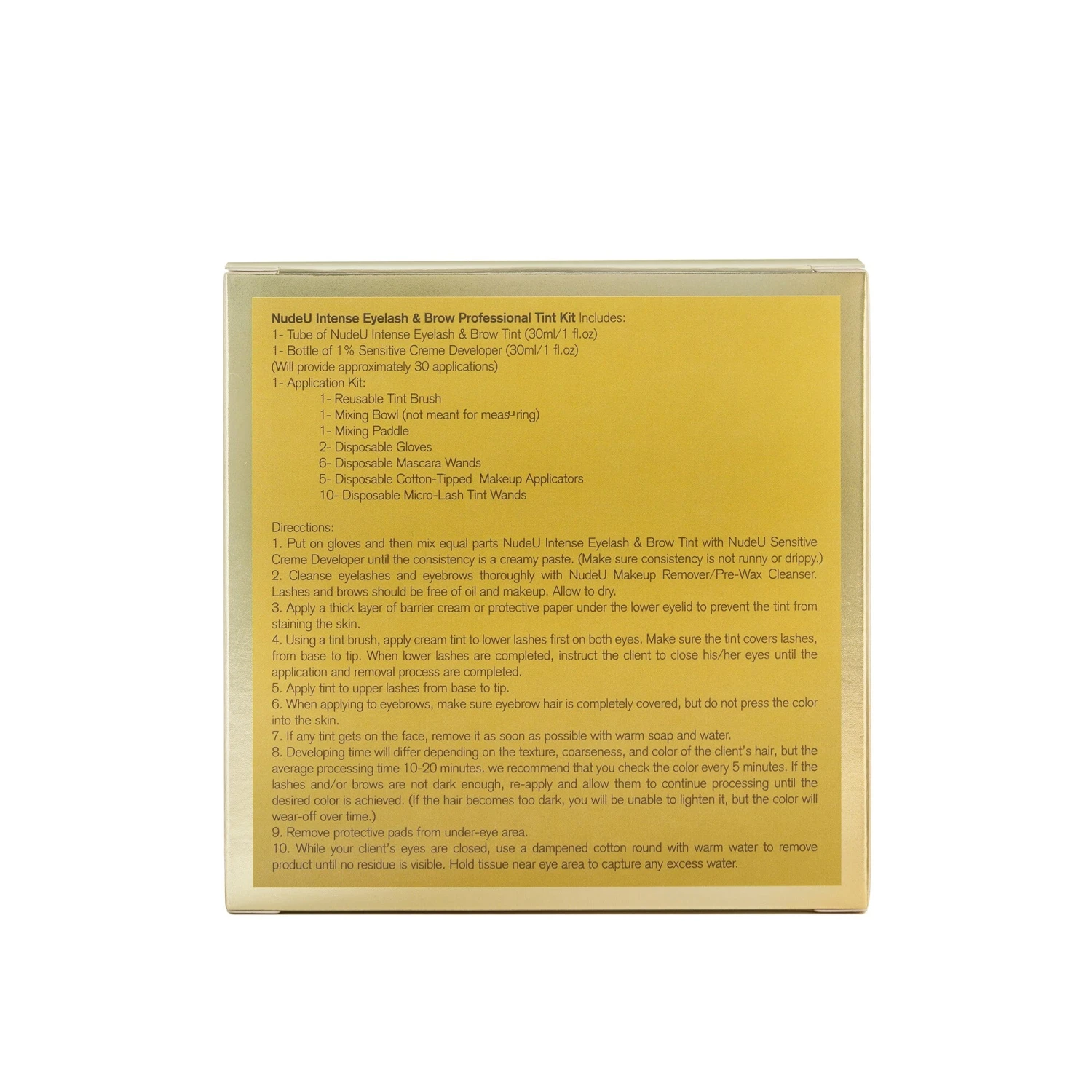 Intense Eyelash & Brow | Dark Brown | Professional Tint Kit | NUDE U 2 Intense Eyelash & Brow | Dark Brown | Professional Tint Kit | NUDE U - Image 2