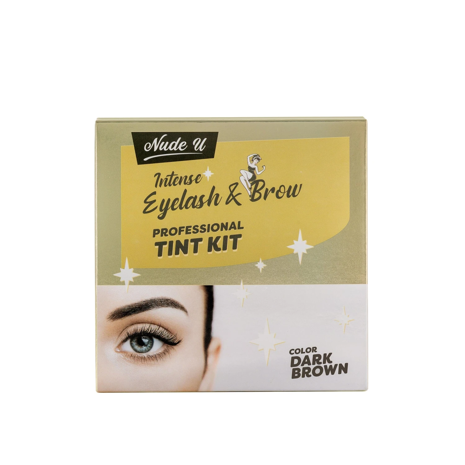 Intense Eyelash & Brow | Dark Brown | Professional Tint Kit | NUDE U 1 Intense Eyelash & Brow | Dark Brown | Professional Tint Kit | NUDE U