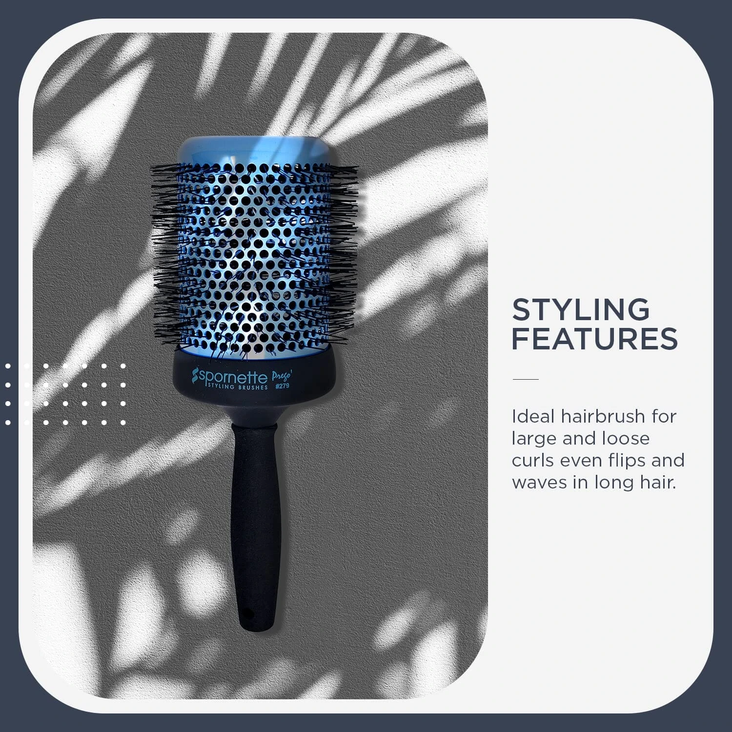 Prego Round Brush | 4 Inch | #279 | Spornette 6 Prego Round Brush | 4 Inch | #279 | Spornette - Image 6