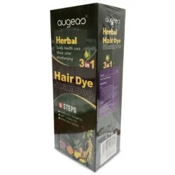 Purple Hair Color Shampoo 3 In 1 | 500ml / 16.9 Fl Oz | Herbal Ingredients | Instant 100% Grey Hair Coverage | AUGEAS