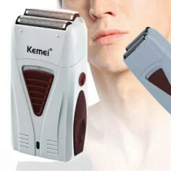 Reciprocating Electric Shaver | Titanium Foil Metal Tool Head | Kemei -salon wholesaler store reciprocating electric shaver titanium foil metal tool head kemei personal care kemei 175971
