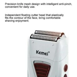 Reciprocating Electric Shaver | Titanium Foil Metal Tool Head | Kemei -salon wholesaler store reciprocating electric shaver titanium foil metal tool head kemei personal care kemei 987874