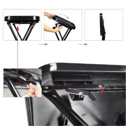 SF-001 | Professional Salon Folding Trolley/Tray/Cart On Wheels -salon wholesaler store sf 001 professional salon folding trolleytraycart on wheels hoists cranes trolleys ssw 444787