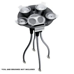 T0144-C | Tray With 4 Bowls | Beauty Salon Trolley Black | Portable Utility Cart | Hair Salon Accessories