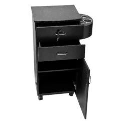 T110 | Trolley | Black Beautiful Marble Top -salon wholesaler store t110 marble trolley ssw 124181