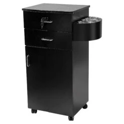 T110 | Trolley | Black Beautiful Marble Top