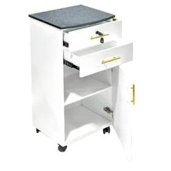 Moda Store 15 T110W | Trolley | White Beautiful Marble Top
