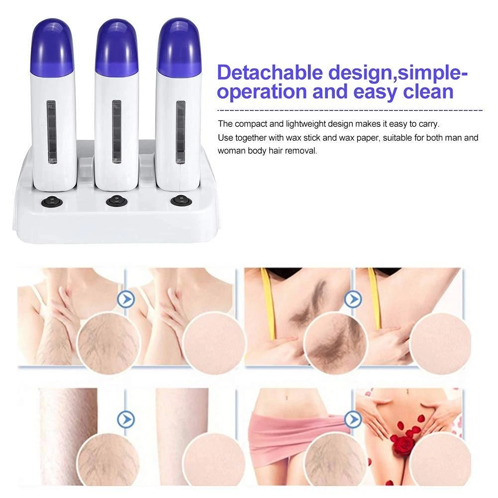 Wax Warmer | Cordless Triple Roll-On | NUDE U 5 Wax Warmer | Cordless Triple Roll-On | NUDE U - Image 5