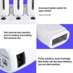 Wax Warmer | Cordless Triple Roll-On | NUDE U 11 Wax Warmer | Cordless Triple Roll-On | NUDE U -salon wholesaler store wax warmer cordless triple roll on nude u waxing kits supplies nude u 750494