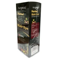 Wine Red Hair Color Shampoo 3 In 1 | 500ml / 16.9 Fl Oz | Herbal Ingredients | Instant 100% Grey Hair Coverage | AUGEAS